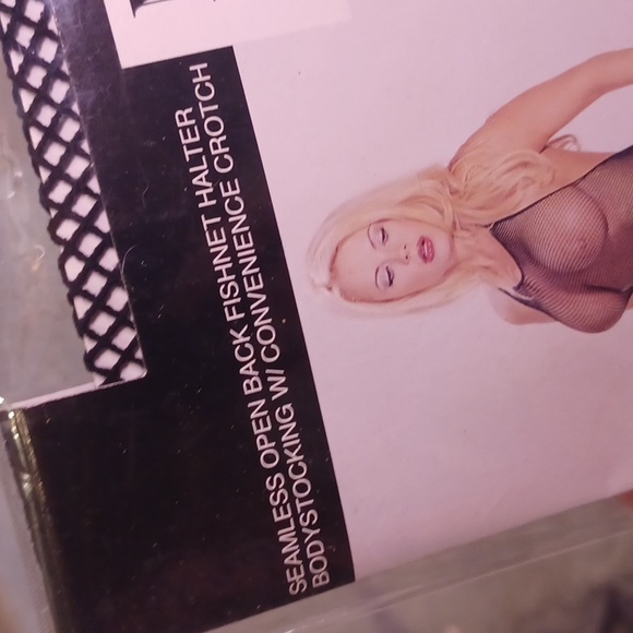 New Music Legs Black Fishnet Bodystocking - Picture 2 of 3